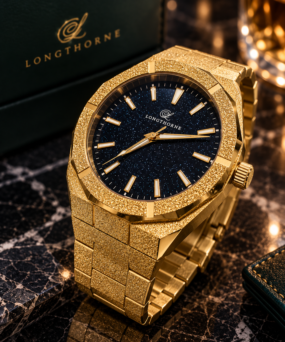 Longthorne signature, Gold black dial